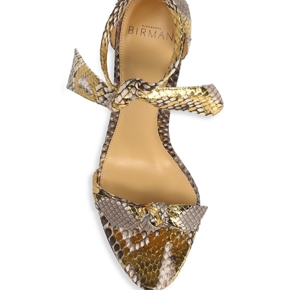 Alexandre Birman Clarita Python Wave-heel Sandals - Picture 9 of 13